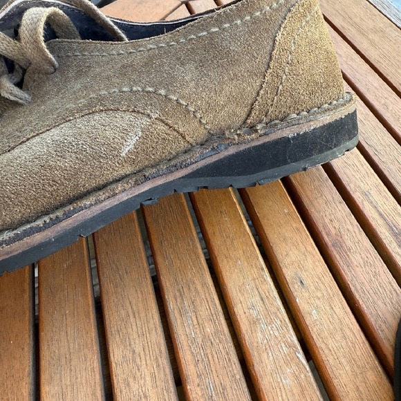 John Varvatos Suede Leather Oxford Dress Shoes Casual Brown Shoes Size 8.5M - Picture 7 of 7